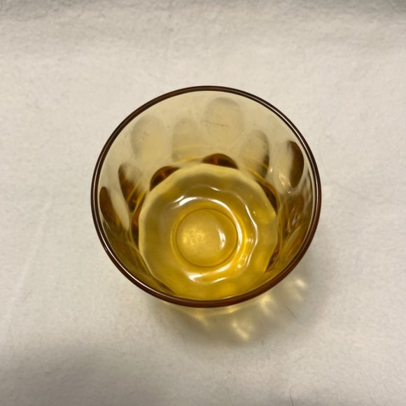6 - Vintage Amber Juice/Small Glasses - Picture 6 of 7
